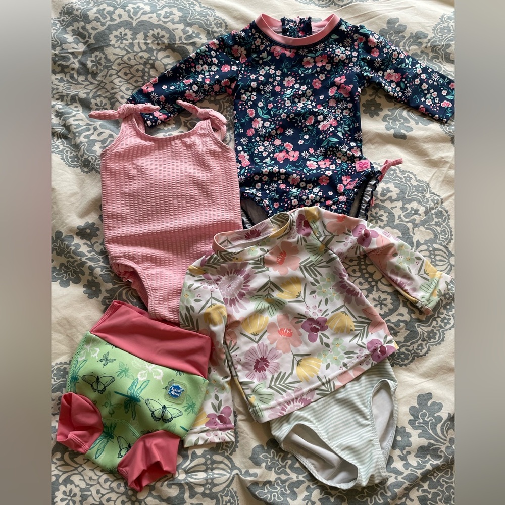 3-6 Month Baby Girl Swimsuit Bundle